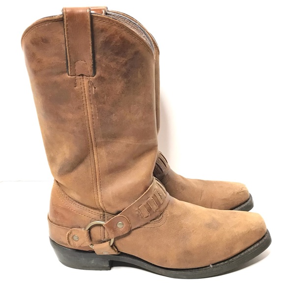 Men's Tan Leather Harness Boots Size 9D Durango - Picture 11 of 11